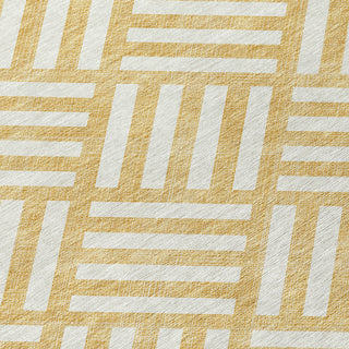 Piper Looms Chantille Squares ACN620 Gold Area Rug