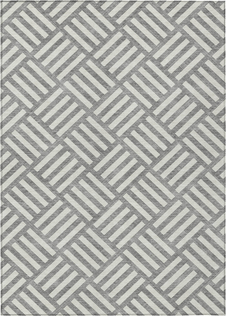 Piper Looms Chantille Squares ACN620 Gray Area Rug