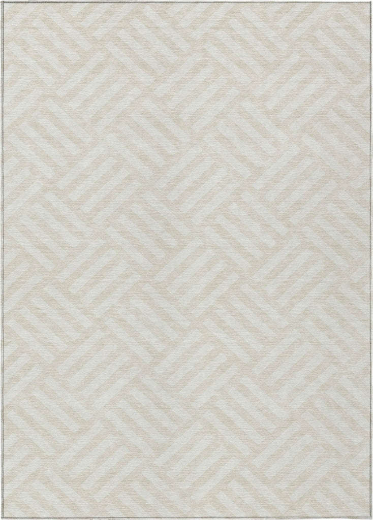 Piper Looms Chantille Squares ACN620 Ivory Area Rug