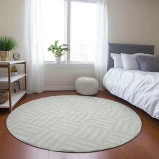 Piper Looms Chantille Squares ACN620 Ivory Area Rug