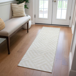 Piper Looms Chantille Squares ACN620 Ivory Area Rug