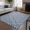 Piper Looms Chantille Squares ACN620 Navy Area Rug