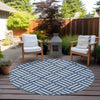 Piper Looms Chantille Squares ACN620 Navy Area Rug