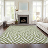 Piper Looms Chantille Squares ACN620 Olive Area Rug Lifestyle Image Feature