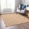 Piper Looms Chantille Squares ACN620 Orange Area Rug Lifestyle Image Feature