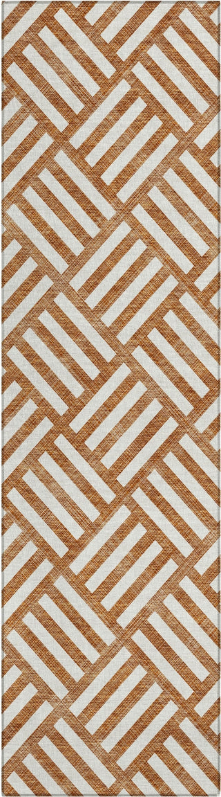 Piper Looms Chantille Squares ACN620 Paprika Area Rug