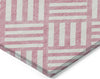 Piper Looms Chantille Squares ACN620 Pink Area Rug