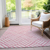 Piper Looms Chantille Squares ACN620 Pink Area Rug