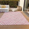 Piper Looms Chantille Squares ACN620 Pink Area Rug