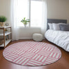 Piper Looms Chantille Squares ACN620 Pink Area Rug