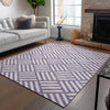 Piper Looms Chantille Squares ACN620 Purple Area Rug