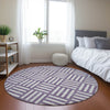 Piper Looms Chantille Squares ACN620 Purple Area Rug