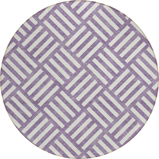 Piper Looms Chantille Squares ACN620 Purple Area Rug