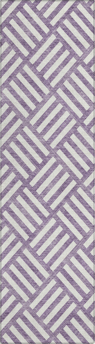 Piper Looms Chantille Squares ACN620 Purple Area Rug