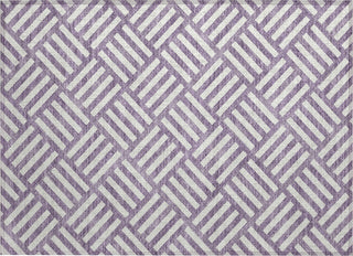 Piper Looms Chantille Squares ACN620 Purple Area Rug