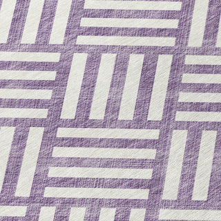 Piper Looms Chantille Squares ACN620 Purple Area Rug