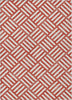 Piper Looms Chantille Squares ACN620 Red Area Rug