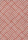 Piper Looms Chantille Squares ACN620 Red Area Rug