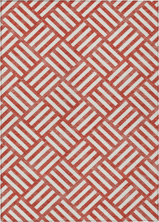 Piper Looms Chantille Squares ACN620 Red Area Rug