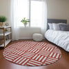 Piper Looms Chantille Squares ACN620 Red Area Rug