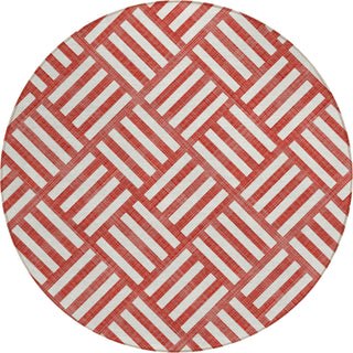 Piper Looms Chantille Squares ACN620 Red Area Rug