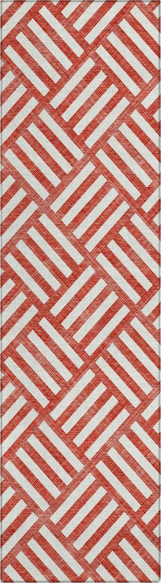 Piper Looms Chantille Squares ACN620 Red Area Rug