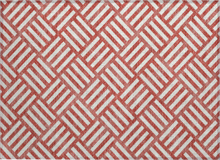 Piper Looms Chantille Squares ACN620 Red Area Rug