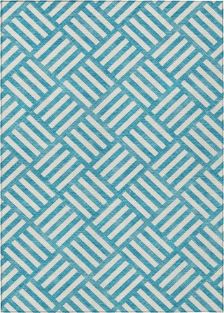 Piper Looms Chantille Squares ACN620 Teal Area Rug