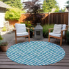 Piper Looms Chantille Squares ACN620 Teal Area Rug