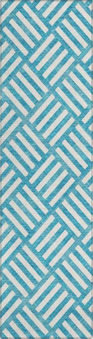 Piper Looms Chantille Squares ACN620 Teal Area Rug