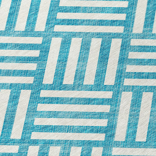 Piper Looms Chantille Squares ACN620 Teal Area Rug