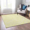 Piper Looms Chantille Squares ACN620 Yellow Area Rug Lifestyle Image Feature