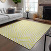 Piper Looms Chantille Squares ACN620 Yellow Area Rug