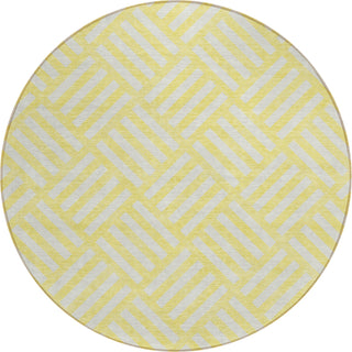 Piper Looms Chantille Squares ACN620 Yellow Area Rug