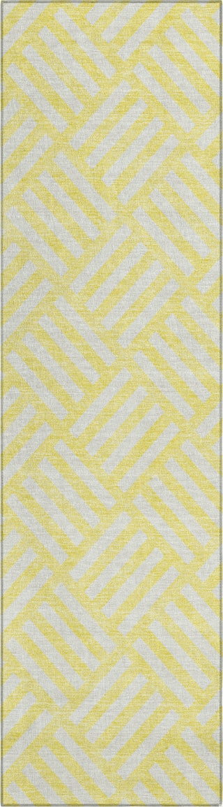 Piper Looms Chantille Squares ACN620 Yellow Area Rug