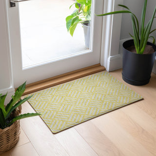 Piper Looms Chantille Squares ACN620 Yellow Area Rug