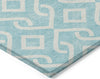 Piper Looms Chantille Geometric ACN621 Aqua Area Rug