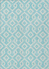 Piper Looms Chantille Geometric ACN621 Aqua Area Rug