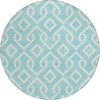 Piper Looms Chantille Geometric ACN621 Aqua Area Rug