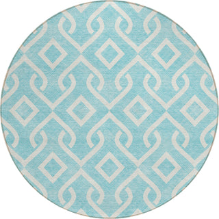 Piper Looms Chantille Geometric ACN621 Aqua Area Rug