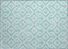 Piper Looms Chantille Geometric ACN621 Aqua Area Rug