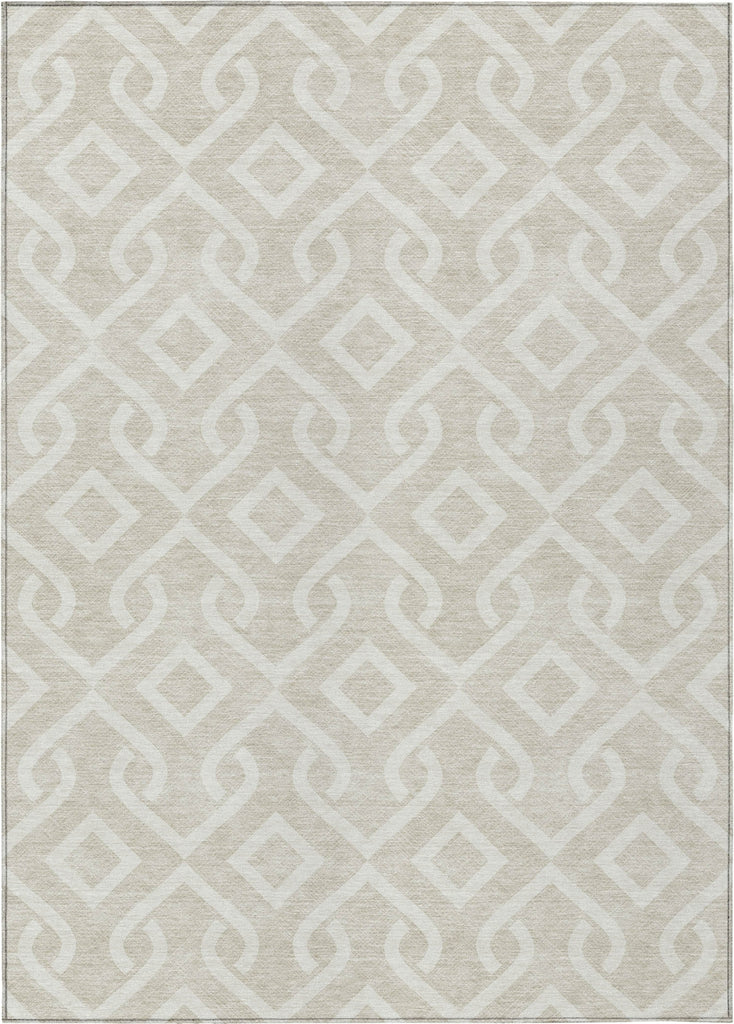 Piper Looms Chantille Geometric ACN621 Beige Area Rug