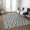 Piper Looms Chantille Geometric ACN621 Black Area Rug Lifestyle Image Feature