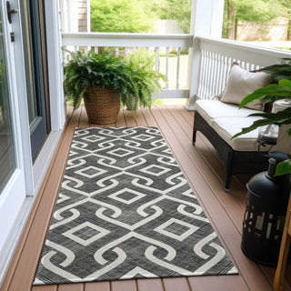 Piper Looms Chantille Geometric ACN621 Black Area Rug