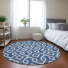 Piper Looms Chantille Geometric ACN621 Blue Area Rug