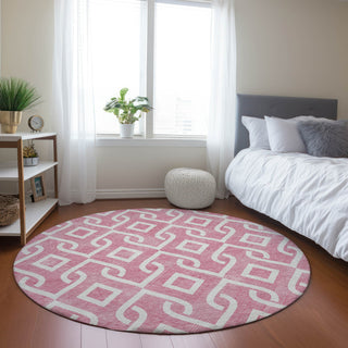 Piper Looms Chantille Geometric ACN621 Blush Area Rug