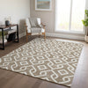 Piper Looms Chantille Geometric ACN621 Brown Area Rug Lifestyle Image Feature