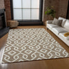 Piper Looms Chantille Geometric ACN621 Brown Area Rug