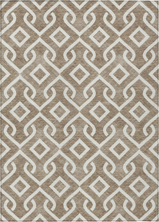 Piper Looms Chantille Geometric ACN621 Brown Area Rug