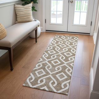 Piper Looms Chantille Geometric ACN621 Brown Area Rug